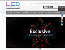 Tablet Screenshot of led-clothing.com